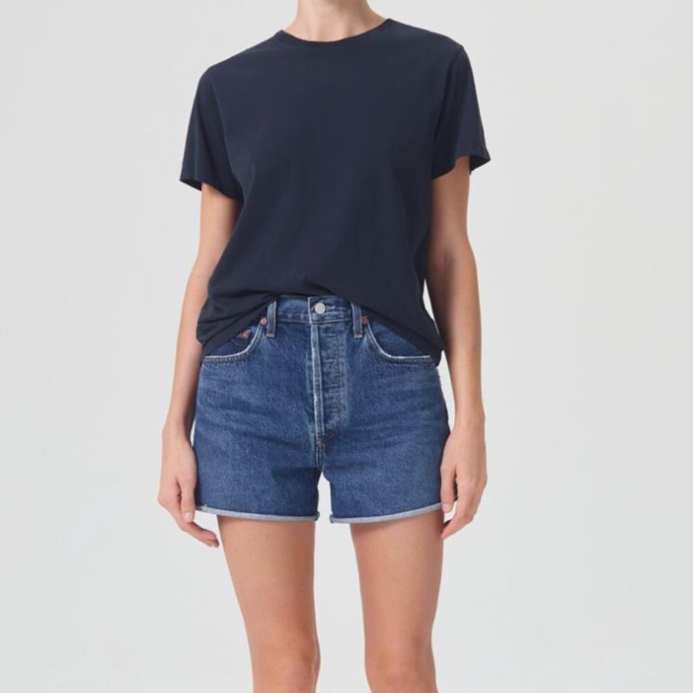 NWT AGOLDE Dee Vintage High Rise Short Rolled Hem